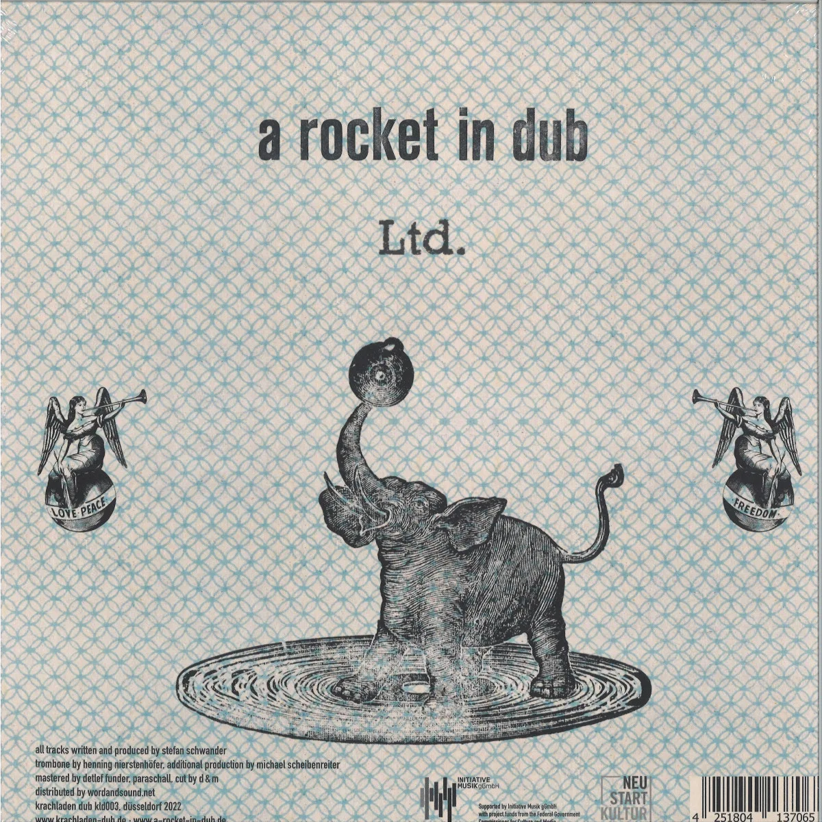 Обратная сторона обложки — A Rocket In Dub — Ltd 2X12"