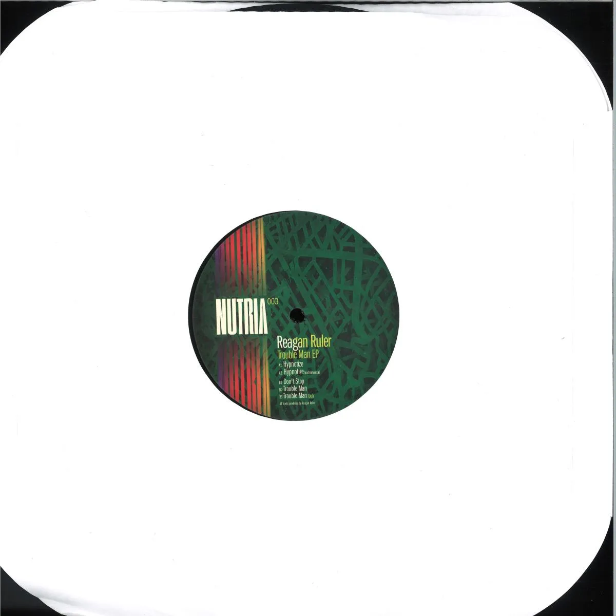 Back cover — Reagan Ruler — Trouble Man EP
