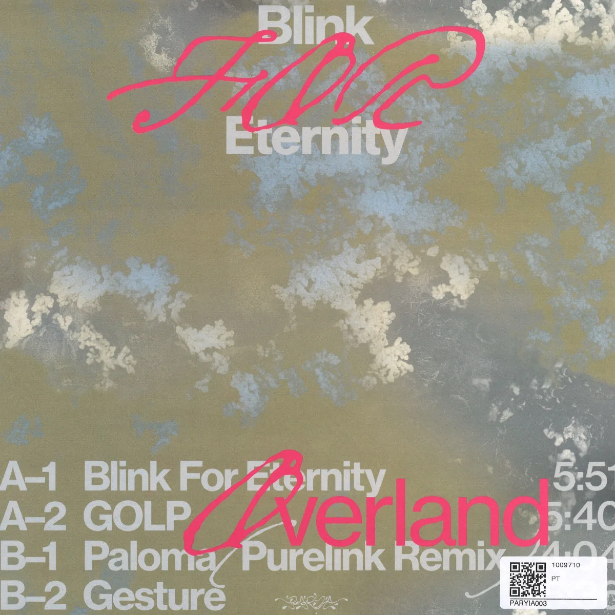 Обратная сторона обложки — Overland — Blink For Eternity