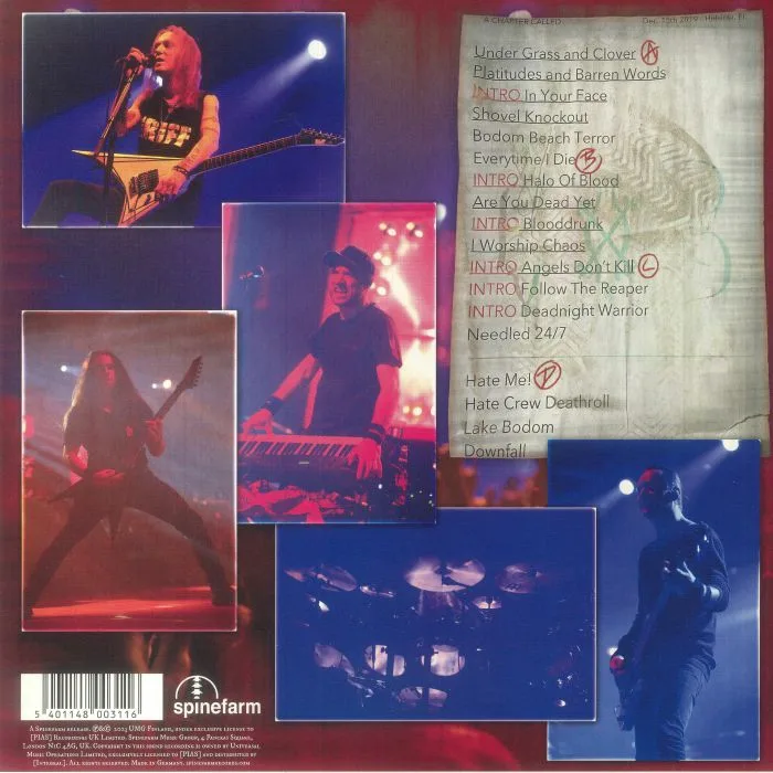 Back cover — CHILDREN OF BODOM — A Chapter Called Children Of Bodom: Final Show In Helsinki Ice Hall 2019