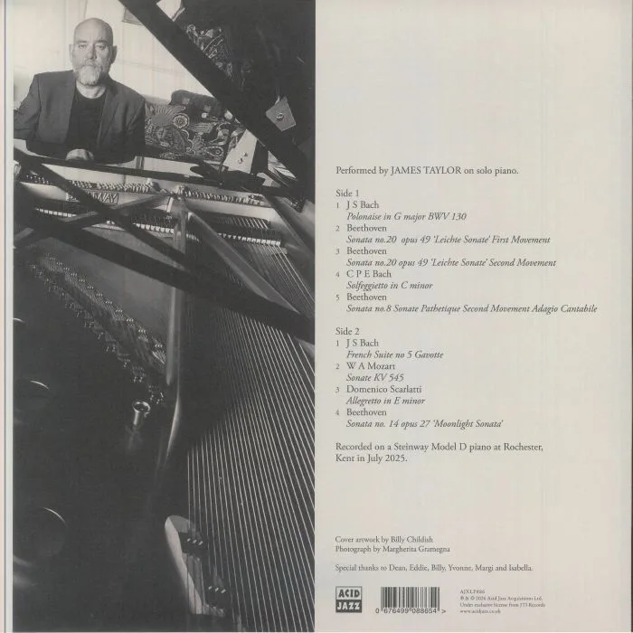 Обратная сторона обложки — The JAMES TAYLOR QUARTET — Shadows & Dreams