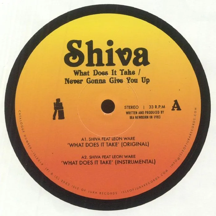 Front cover — SHIVA — Never Gonna Give You Up