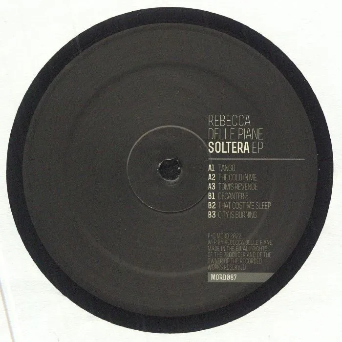 Back cover — Rebecca DELLE PIANE — Soltera EP