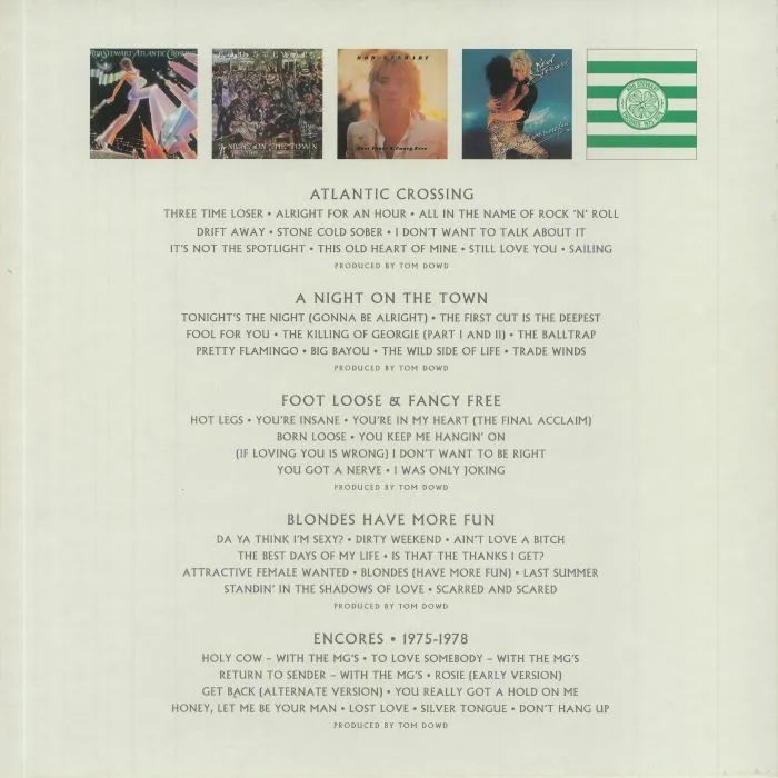 Обратная сторона обложки — Rod STEWART — Rod Stewart: 1975-1978