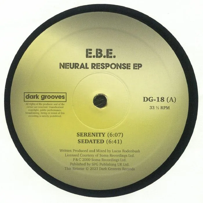 Front cover — EBE — Neural Response EP (reissue)
