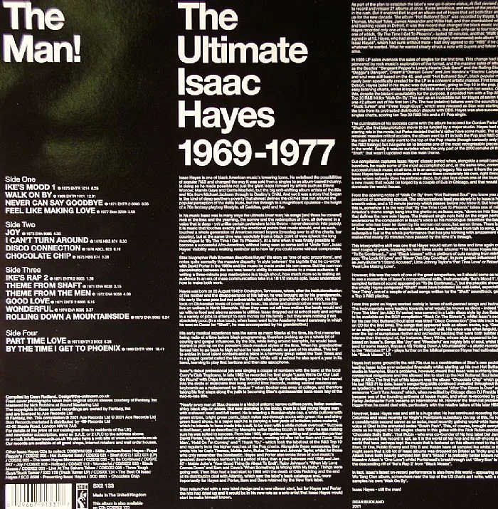 Обратная сторона обложки — Isaac HAYES — The Man!: The Ultimate Isaac Hayes 1969-1977