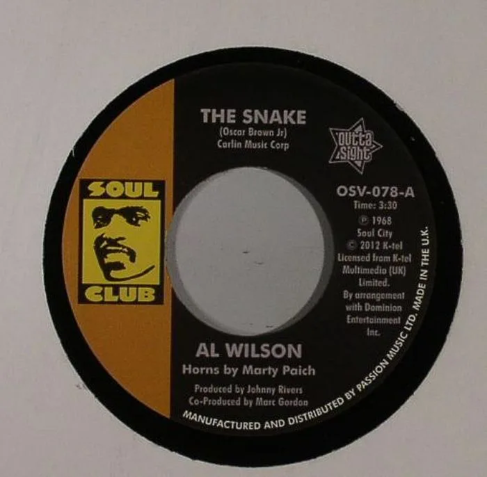 Front cover — Al WILSON — The Snake (B-STOCK)