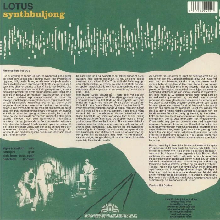 Обратная сторона обложки — LOTUS — Synthbuljong