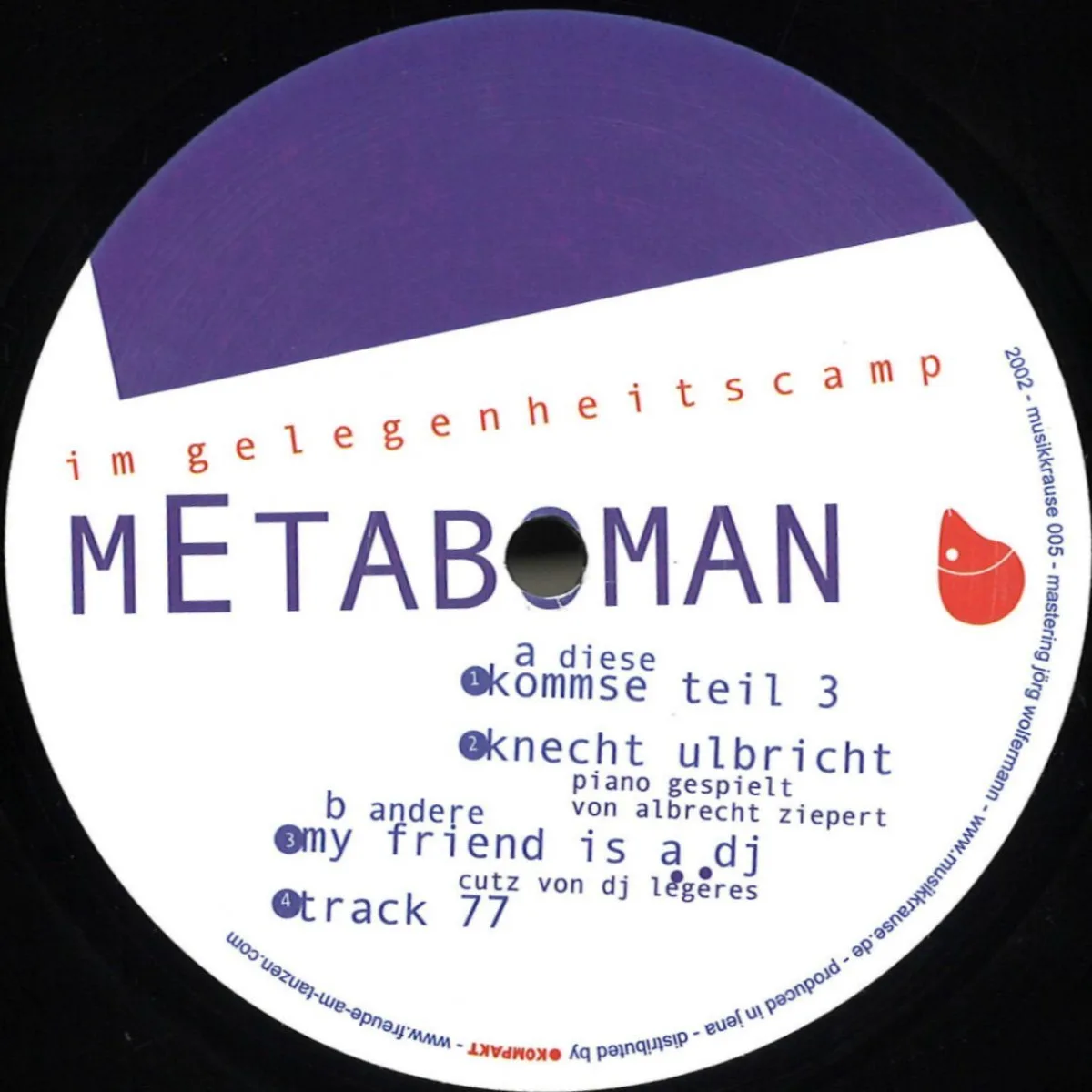 Лицевая сторона обложки — Metaboman — Im Gelegenheitscamp