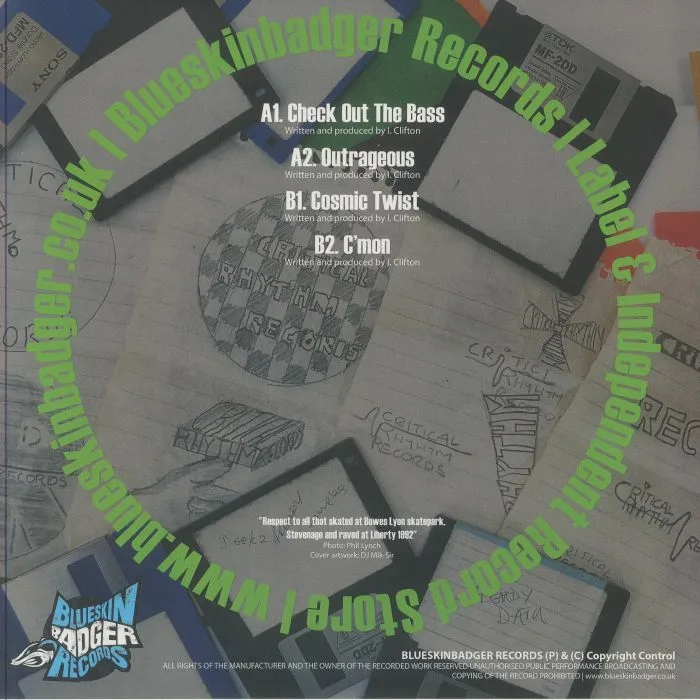 Back cover — Iain CLIFTON — Cosmic Twist EP