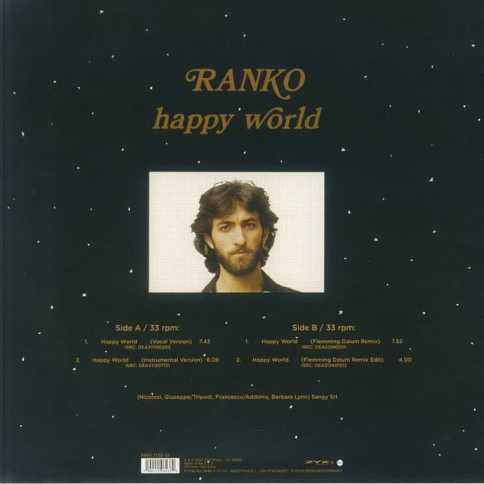 Обратная сторона обложки — RANKO — Happy World (40th Anniversary Edition) (B-STOCK)