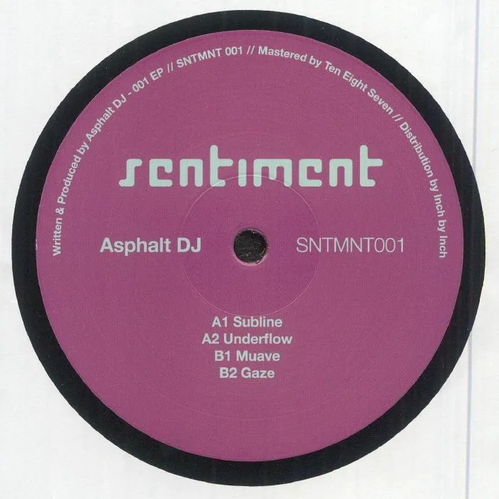 Лицевая сторона обложки — ASPHALT DJ — SNTMNT001