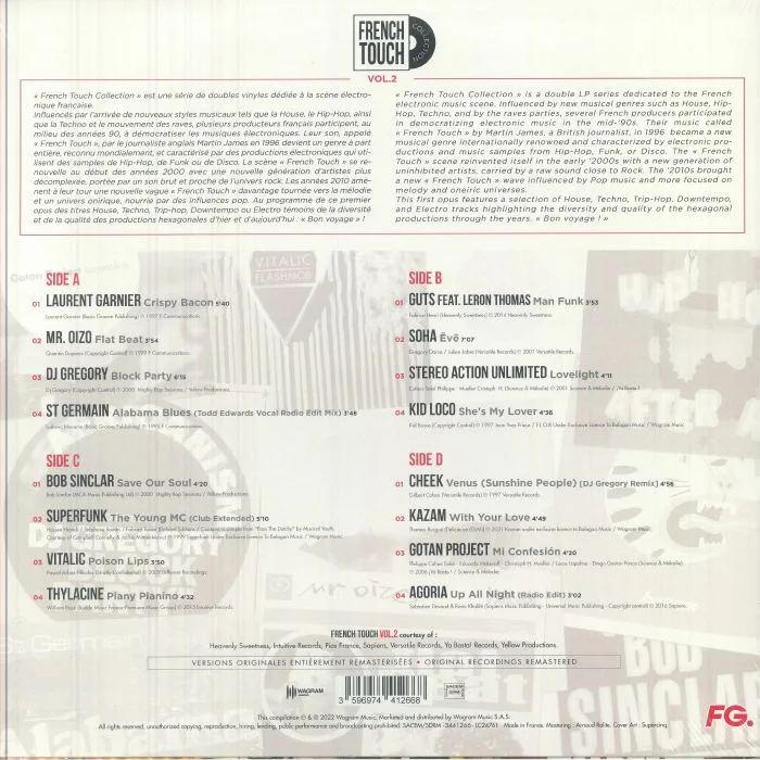 Back cover — VARIOUS — French Touch Vol 2