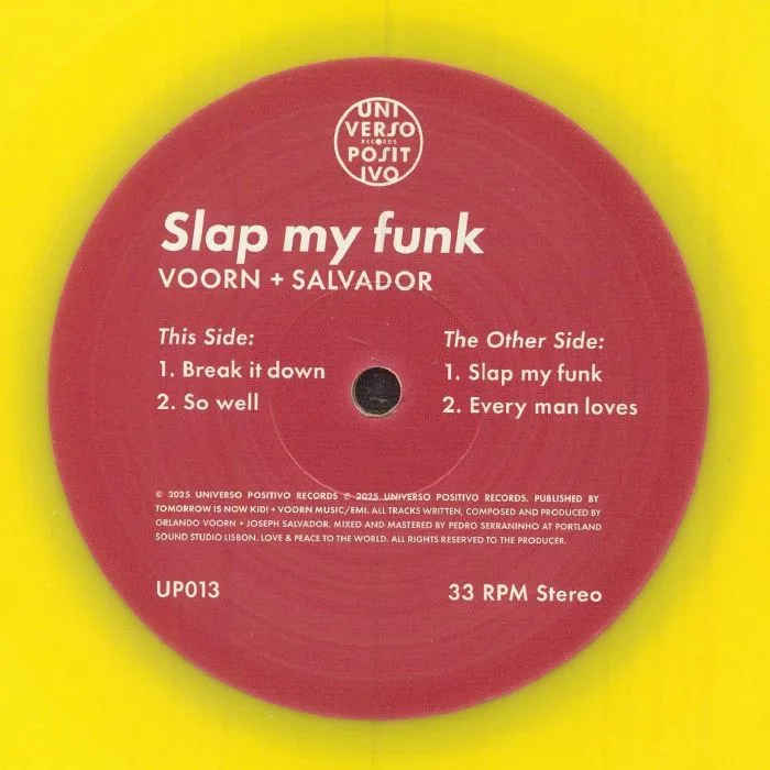 Лицевая сторона обложки — Orlando VOORN / JOSEPH SALVADOR — Slap My Funk