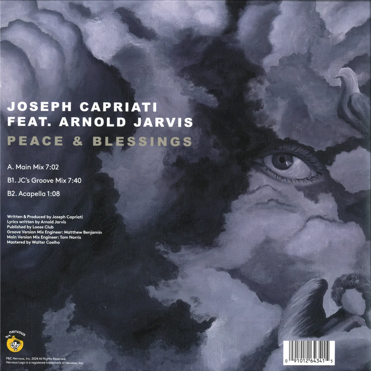 Обратная сторона обложки — Joseph Capriatift.Arnold Jarvis — Peace & Blessings