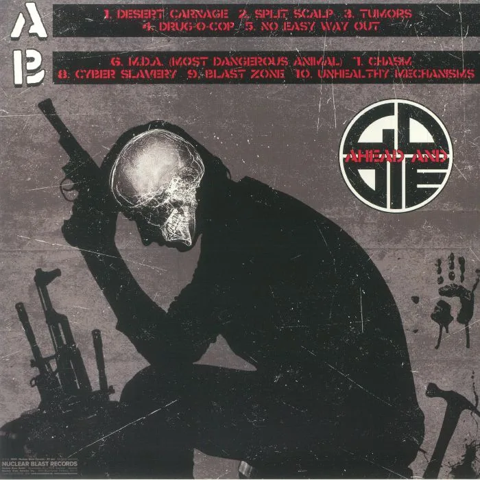 Back cover — GO AHEAD & DIE — Unhealthy Mechanisms