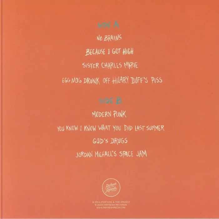 Обратная сторона обложки — POSTURE & THE GRIZZLY — Busch Hymns (10th Anniversary Edition) (remastered)