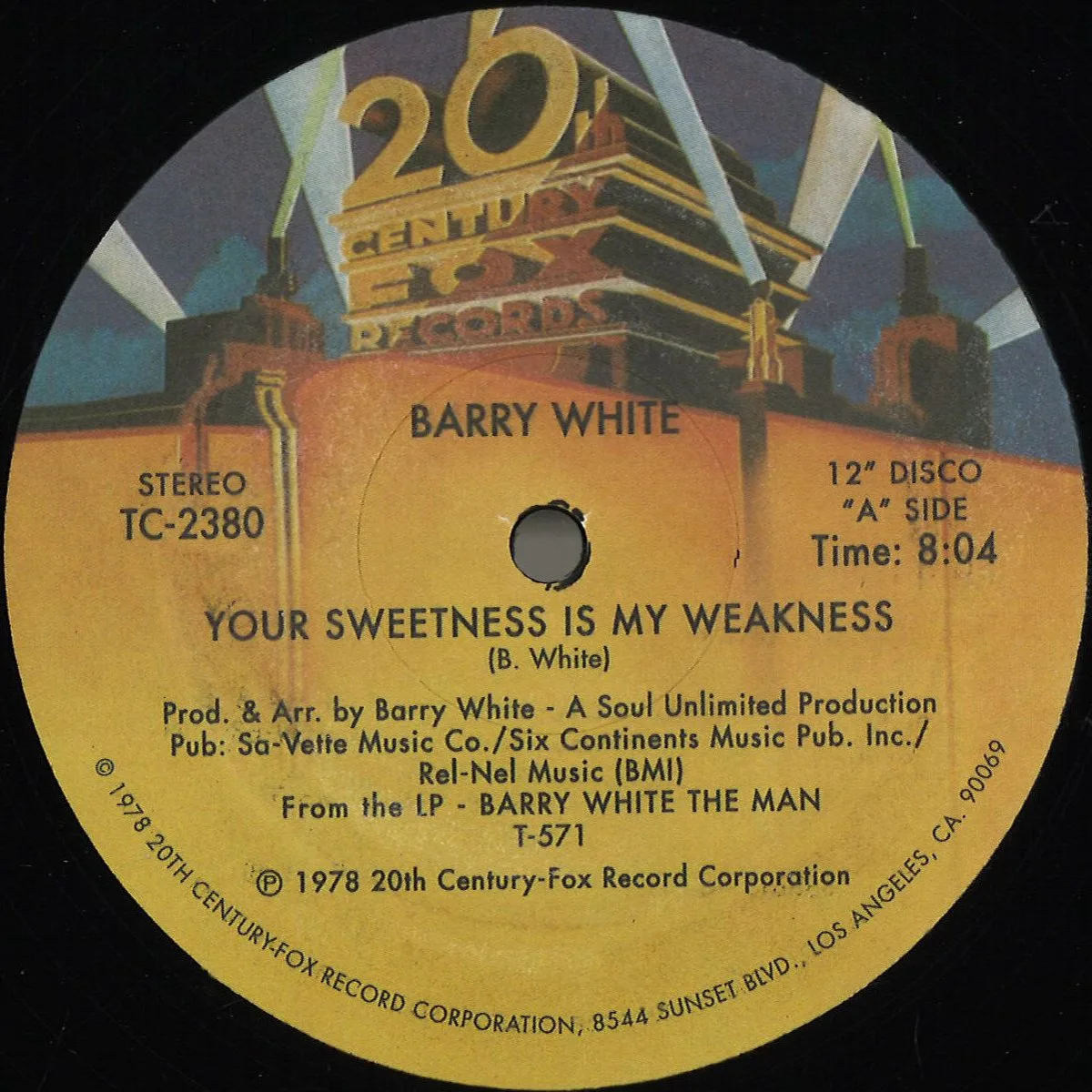 Barry White — Your Sweetness Is My Weakness / Never Never Gonna Give You Up