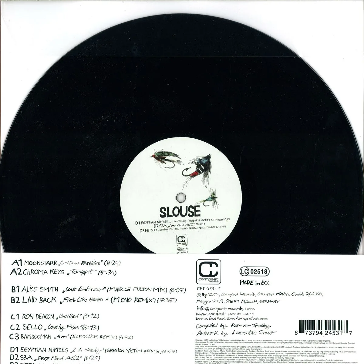 Обратная сторона обложки — Various(Rainer Trüby) — Slouse - Fishing In Slower Territories 2x12"