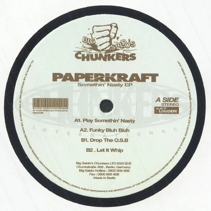Front cover — Paperkraft — Play Somethin’ Nasty EP