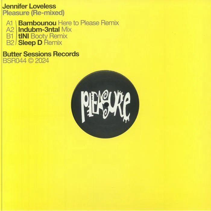 Лицевая сторона обложки — Jennifer LOVELESS — Pleasure (Re Mixed)