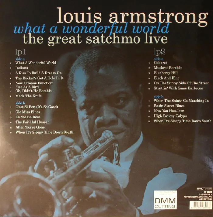 Обратная сторона обложки — Louis ARMSTRONG — What A Wonderful World: The Great Satchmo Live (remastered)