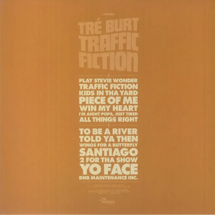 Обратная сторона обложки — Tre BURT — Traffic Fiction