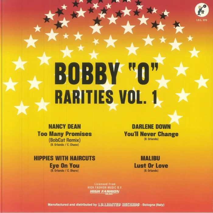 Обратная сторона обложки — BOBBY O — Rarities Vol 1