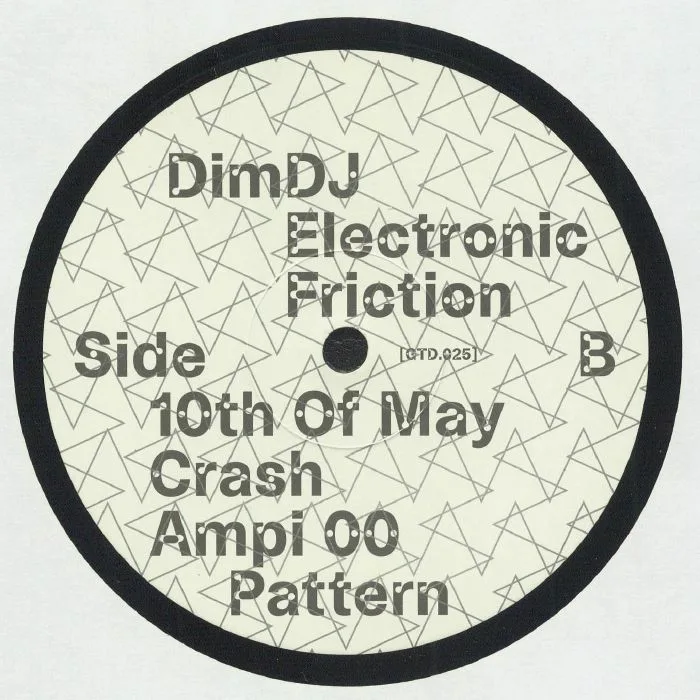 Обратная сторона обложки — DIMDJ — Electronic Friction