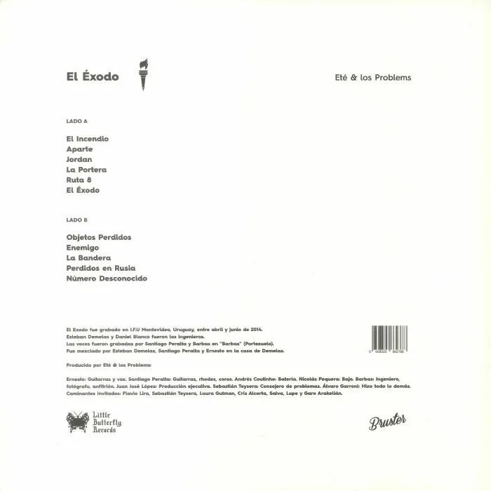 Обратная сторона обложки — ETE & LOS PROBLEMS — El Exodo (reissue)