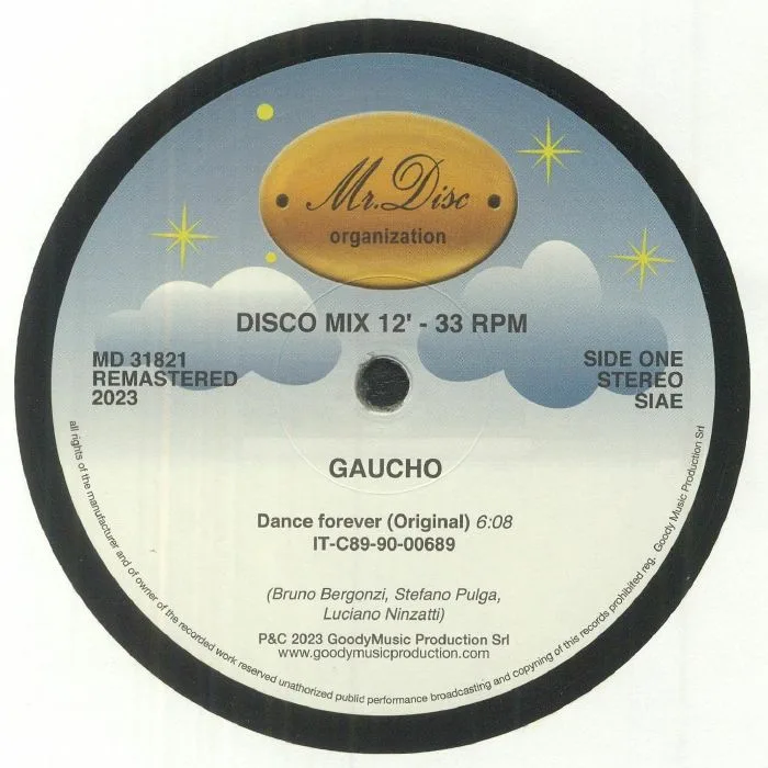 Лицевая сторона обложки — GAUCHO — Dance Forever (remastered)