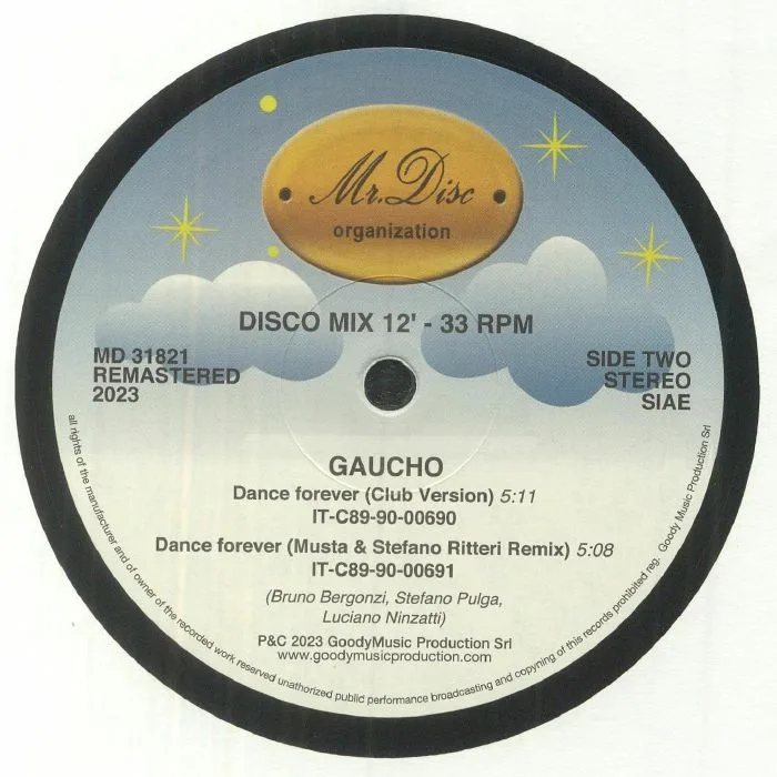 Обратная сторона обложки — GAUCHO — Dance Forever (remastered)