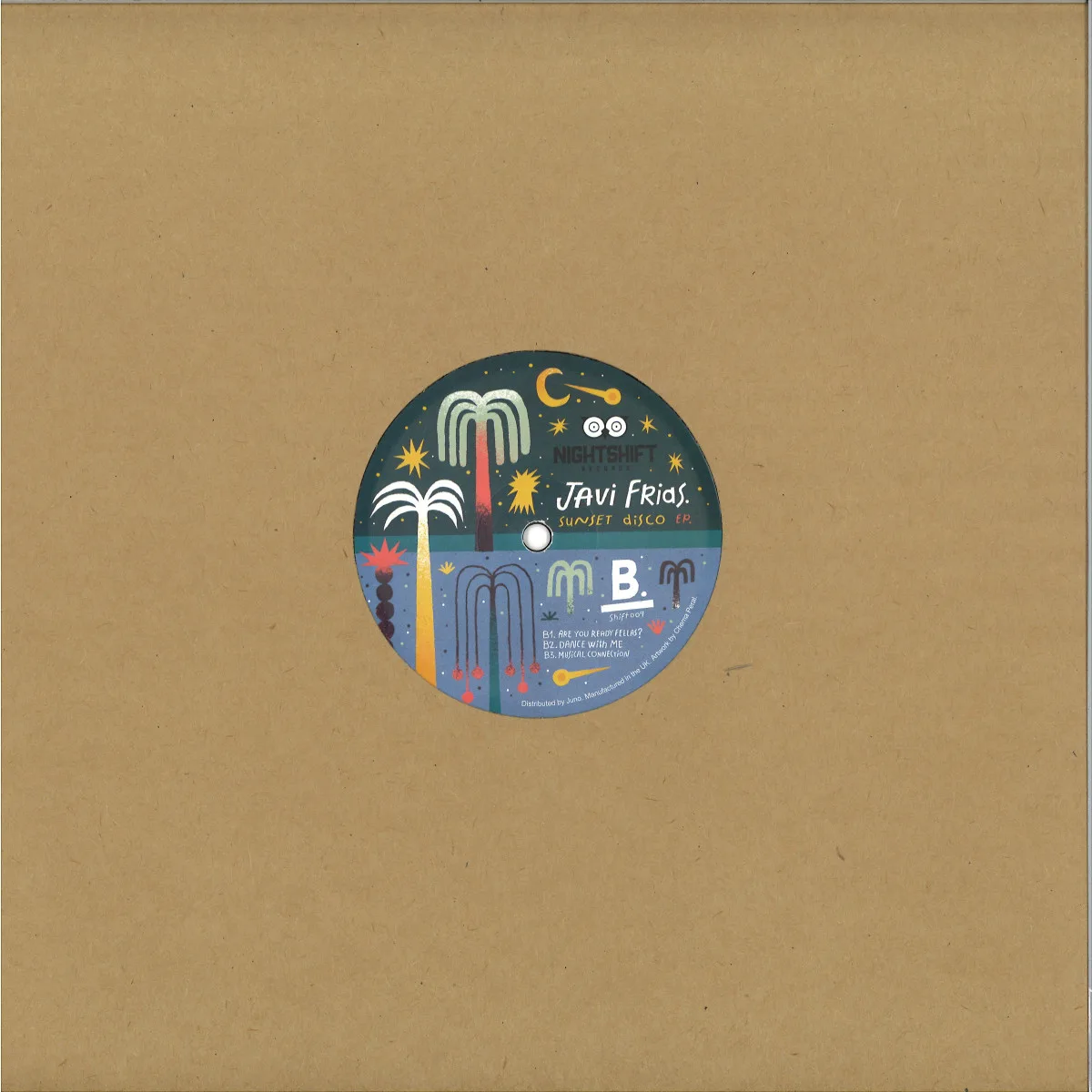 Back cover — Javi Frias — Sunset Disco EP
