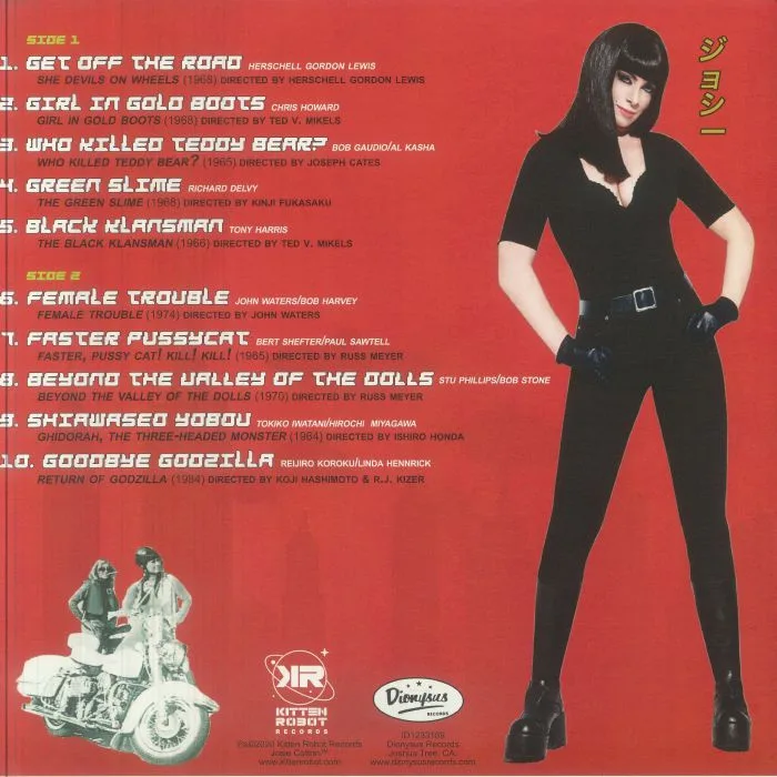 Back cover — Josie COTTON — Invasion Of The B Girls