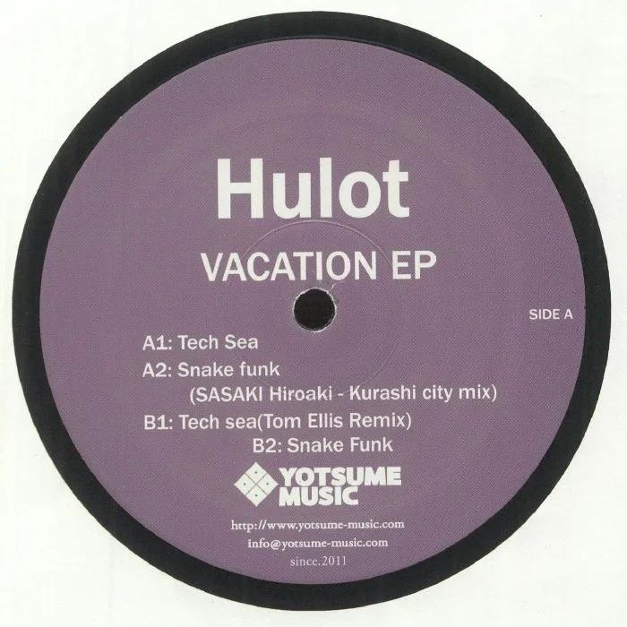 Лицевая сторона обложки — HULOT — Vacation EP