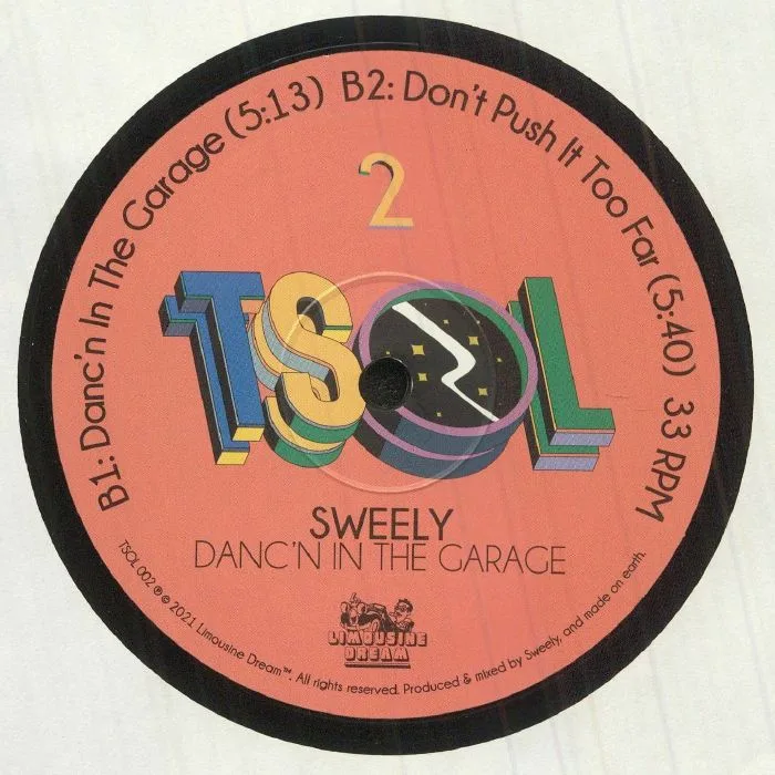 Back cover — Sweely — Danc’n In The Garage