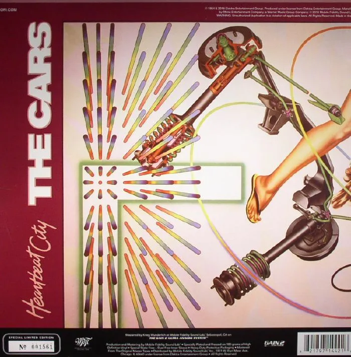 Back cover — The CARS — Heartbeat City
