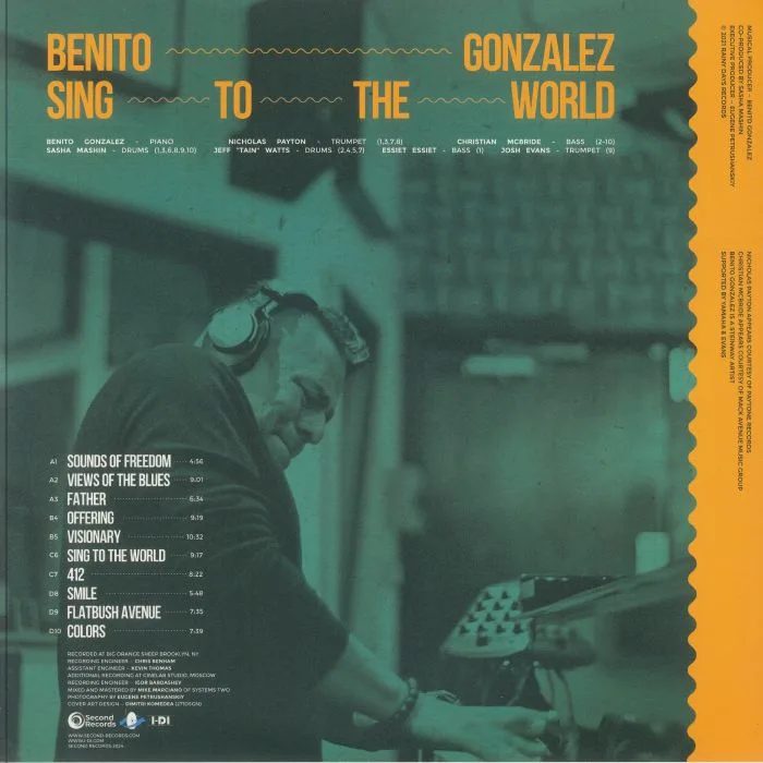 Back cover — Benito GONZALEZ — Sing To The World
