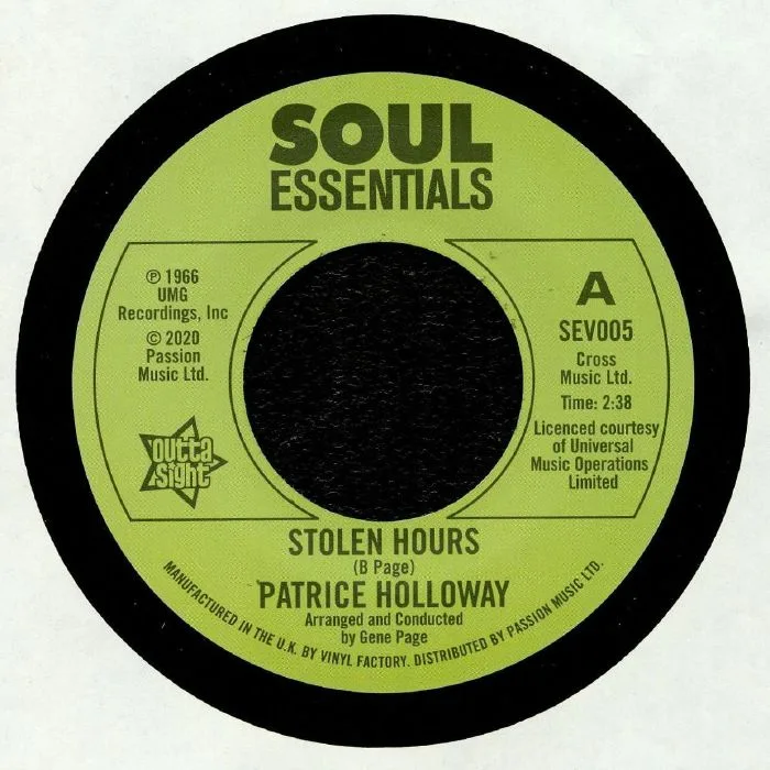 Patrice HOLLOWAY — Stolen Hours