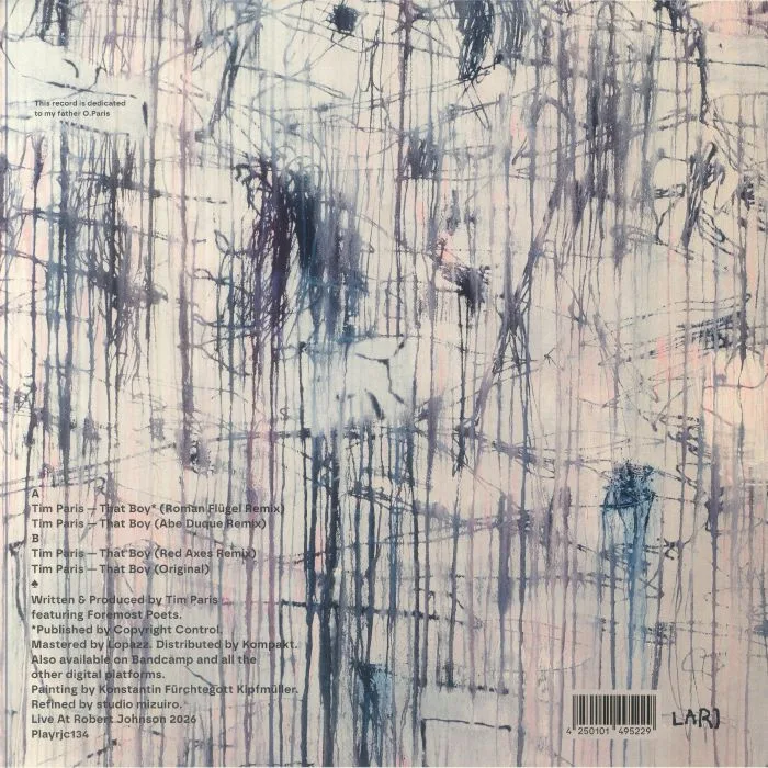Back cover — Tim PARIS feat FOREMOST POETS — That Boy (remixes)
