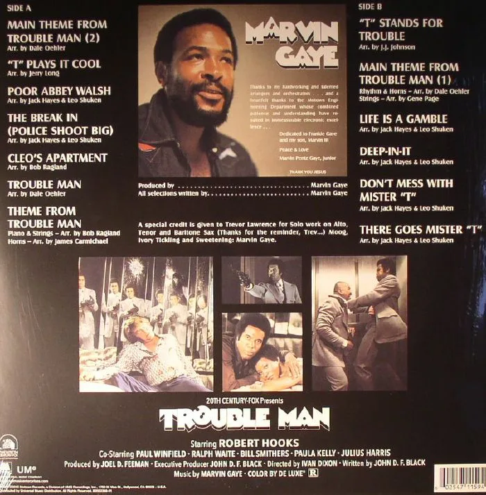 Back cover — Marvin GAYE — Trouble Man