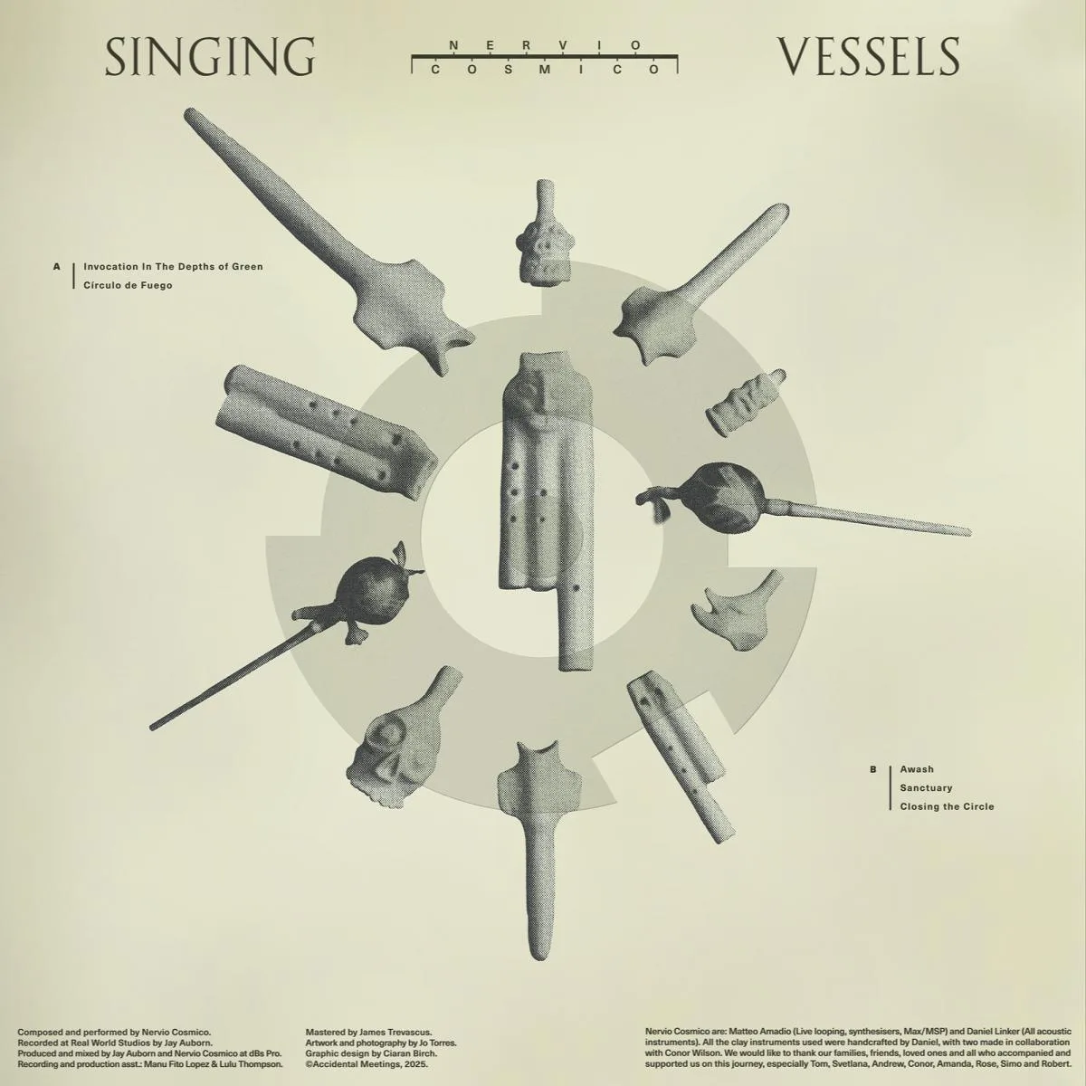 Back cover — Nervio Cosmico — Singing Vessels LP