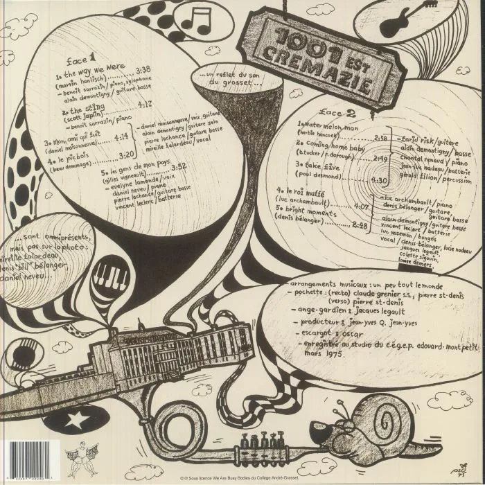Back cover — 1001 EST CREMAZIE — 1001 Est Cremazie