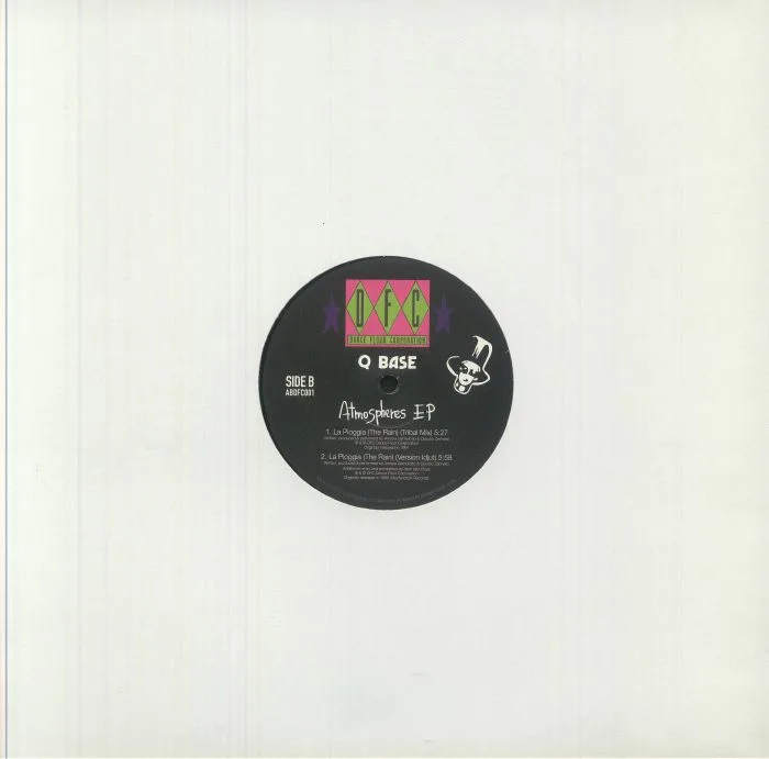 Back cover — Q BASE — Atmospheres EP (reissue)