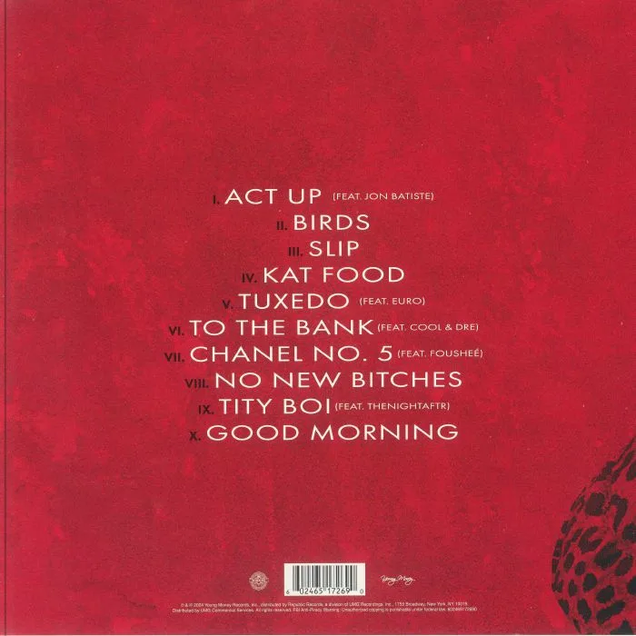 Back cover — LIL WAYNE — Tha Fix Before Tha VI