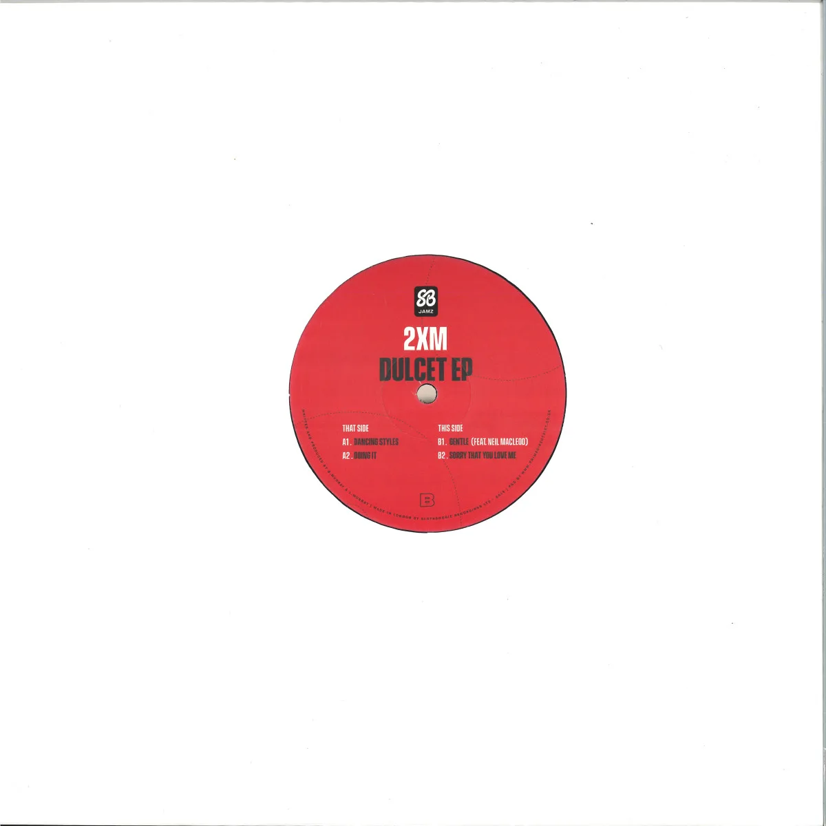 Back cover — 2Xm — Dulcet EP