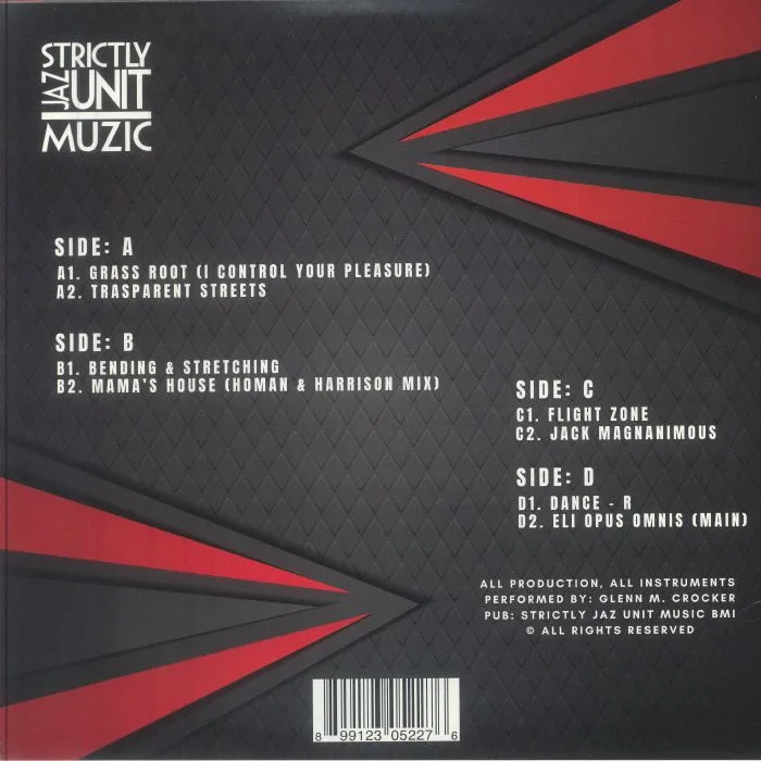Back cover — Glenn UNDERGROUND — Grass Root: Tech House LP