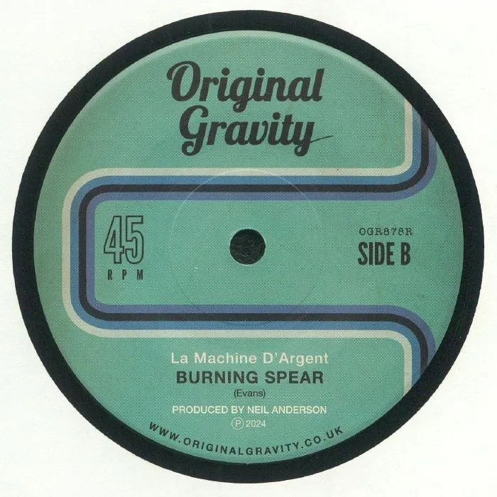 Back cover — Nestor ALVAREZ / LA MACHINE D'ARGENT — Burning Spear (reissue)