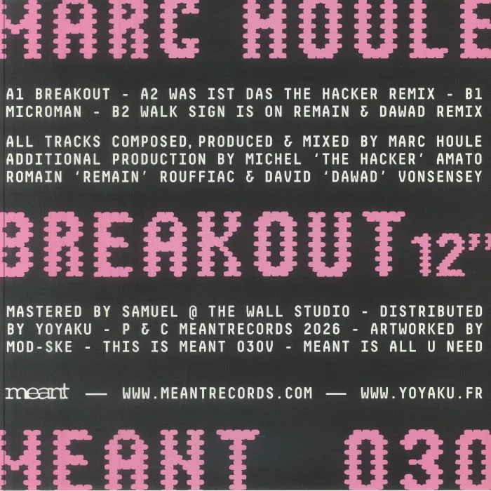 Обратная сторона обложки — Marc HOULE — Breakout