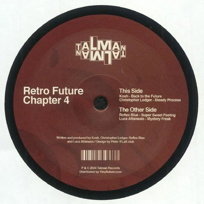 Лицевая сторона обложки — KOSH / CHRISTOPHER LEDGER / REFLEX BLUE / LUCA ATTANASIO — Retro Future Chapter 4